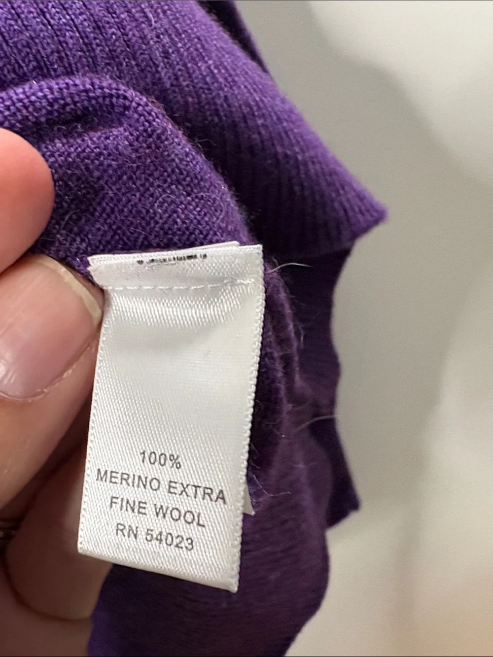 Banana Republic Purple Zip Mock-Neck Sweater